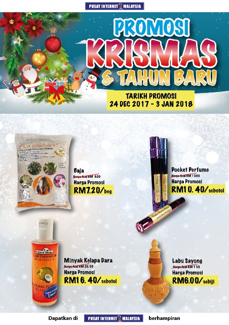 PROMOSI KRISMAS TAHUN BARU